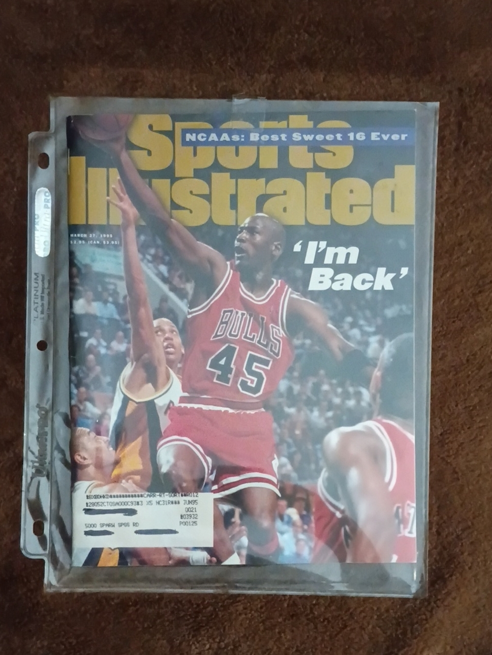 Sports Illustrated Magazine Cover — Michael Jordan